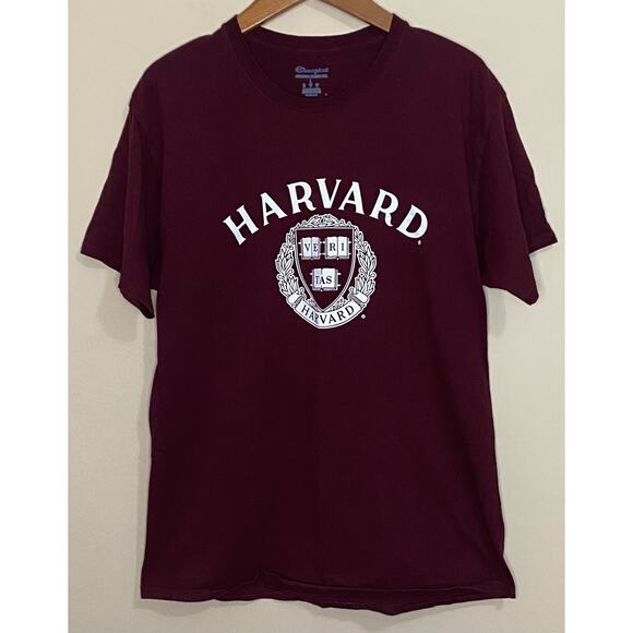Harvard University T-Shirt Champion Mens Large Womens 100% Cotton Ivy League - Picture 1 of 5